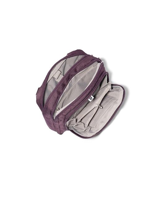 Baggallini Purple Trifecta Rfid Wallet Crossbody Cross Body Handbags, Nylon