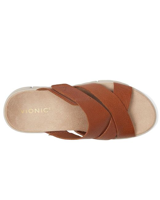 Vionic Brown Uptown Sunset Wedge Shoes