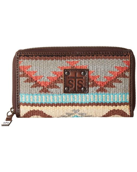 STS Ranchwear Multicolor Bifold Wallet (tornado Brown/sedona Serape) Wallet Handbags