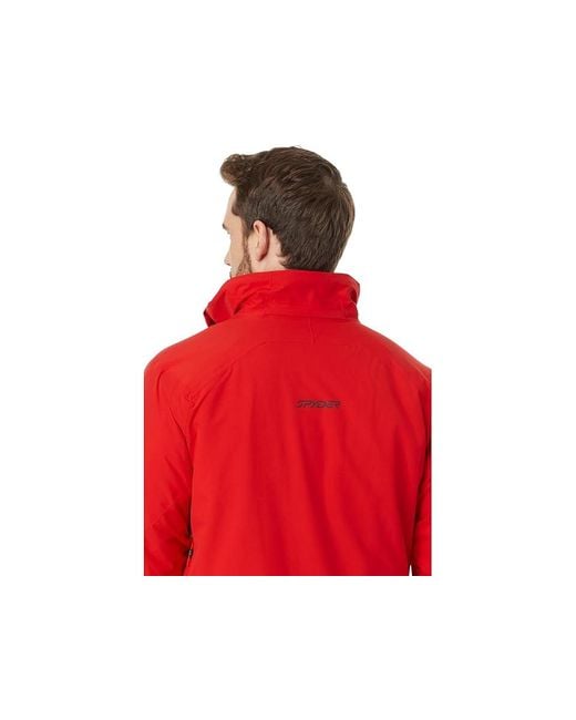 Spyder Red Copper Jacket Coat Nylon/Polyester for men