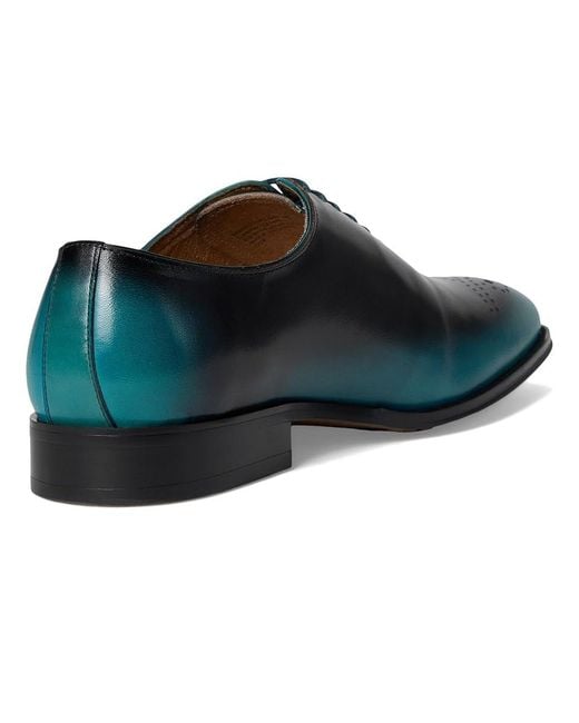 Stacy Adams Blue Hallquist Plain Toe Lace-Up Shoes, Leather for men