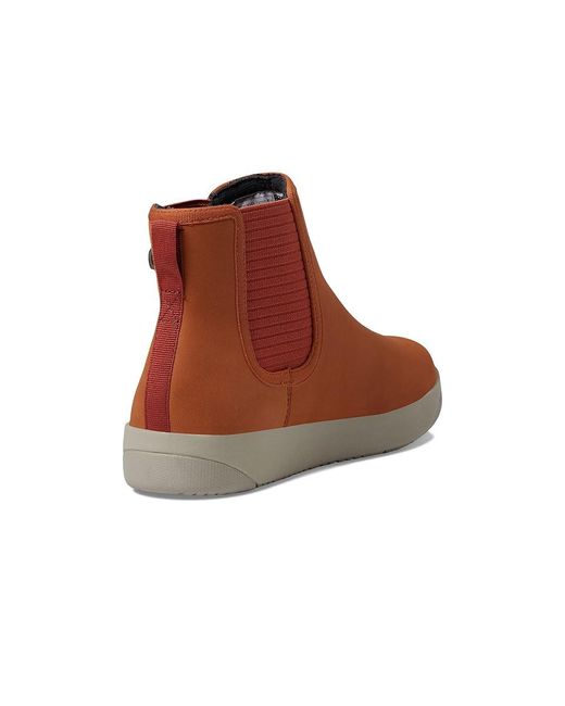 Bogs Brown Kicker Chelsea Leather Boots 6 B