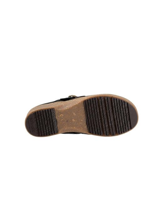Softwalk® Black Asmara Slippers 10.5 W (D) Leather/Polyester