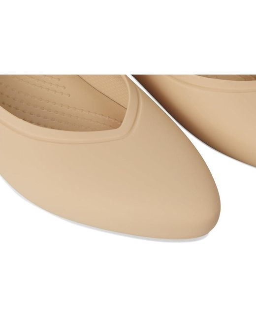 CROCSTM White On The Clock Work Flats Flat Shoes, Eva