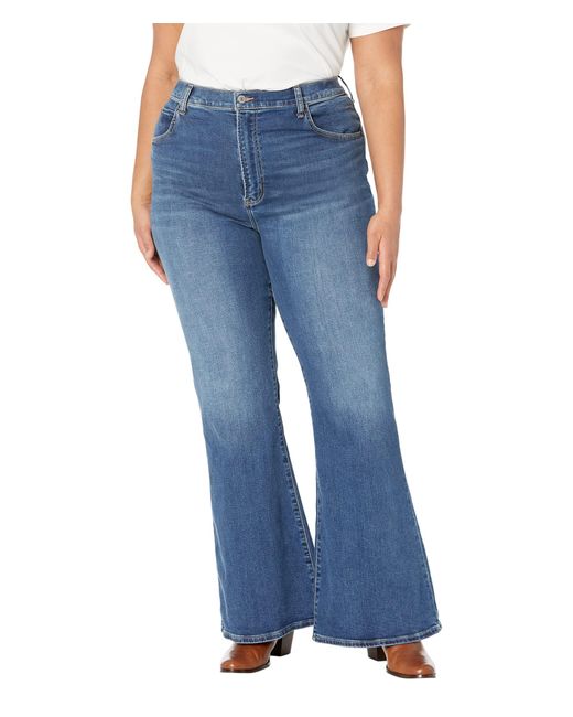 Abercrombie & Fitch Denim Curve Love Ultra High-rise Flare Jeans in ...