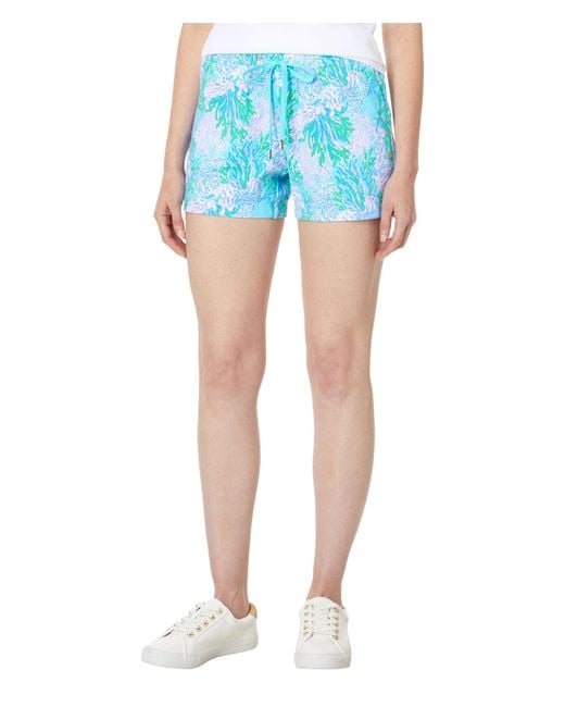 Lilly Pulitzer Blue Loxley Knit Shorts