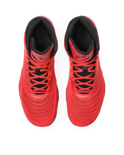 Asics Split Elite Wrestling Shoe in Red for Men Lyst