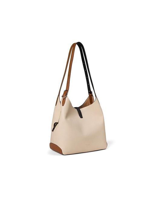 Kate Spade Black Deco Colorblocked Pebbled Leather Large Shoulder Bag (Milk Glass Multi) Shoulder Handbags