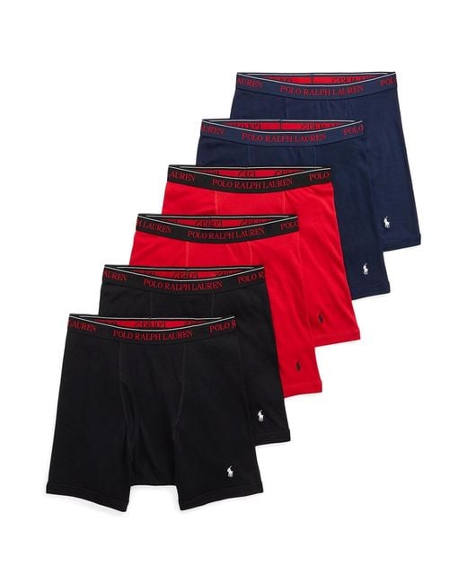 Polo Ralph Lauren Classic Fit Cotton Knit Boxer 5 Pack