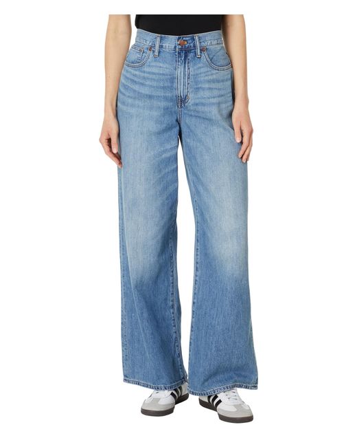 Madewell Blue Superwide-leg Jeans In Lelani Wash