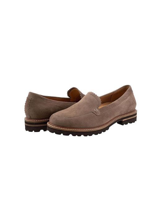 Trotters Brown Fayth (Stone Suede) Flat Shoes