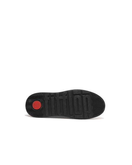 Fitflop Black F-Mode Leather Lace-Up Flatform Ankle Boots (All) Boots