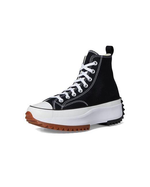 Converse Black Run Star Hike Canvas Platform Lace-Up Boots//Gum 3.5