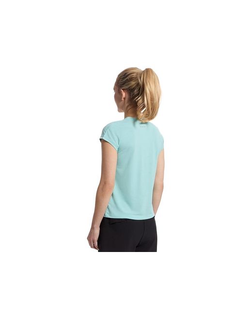 Columbia Blue Boundless Trektm Short Sleeve T-Shirts Clothing, Elastane/Polyester