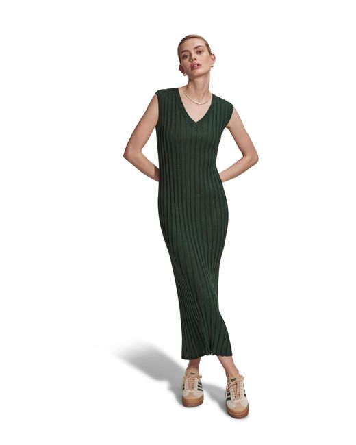 Varley Green Christine Knit Maxi Dress