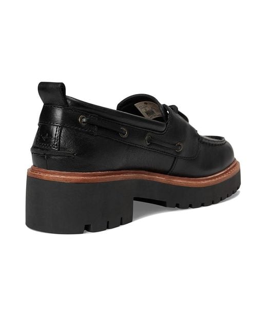 Sperry Top-Sider Black Ao 2 Eye Lug Shoes 11 M (B) Leather