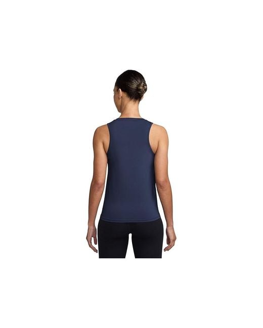 Nike Blue One Classic Dri-Fit Tank Top Workout Xl (Us 16-18) Polyester/Spandex