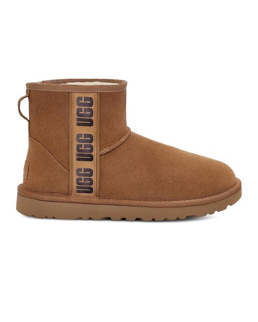 Ugg Brown Classic Mini Side Logo Shoes 1 7 B