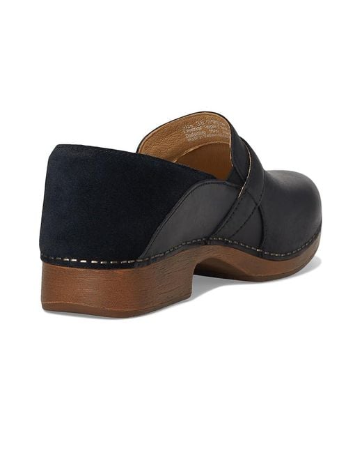 Dansko Black Margaret Shoes, Leather