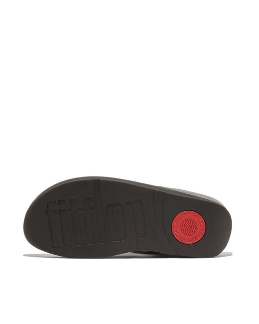 Fitflop Black Fino Bauble-bead Toe-post Sandals
