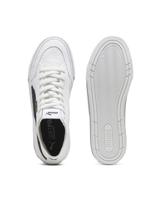 PUMA White Court Classic Vulc Mid for men