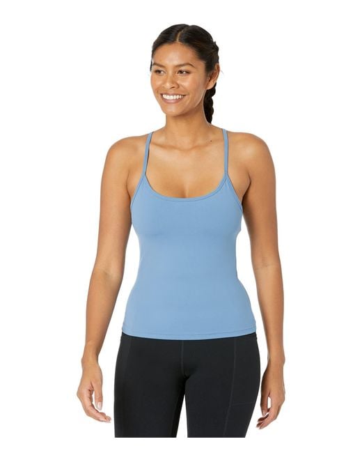 Skechers Synthetic Go Walk Racerback Shelf Bra Cami in Blue Lyst