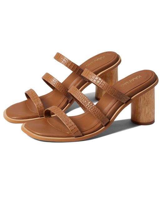 kaanas binjai double braid leather heel
