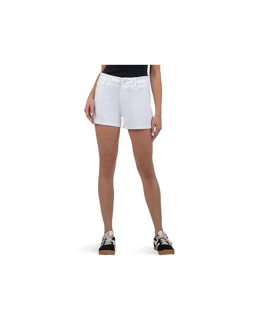 Kut From The Kloth Black Jane High-Rise Shorts With Five Pockets With Regular Hem Jumpsuit & Rompers One Piece
