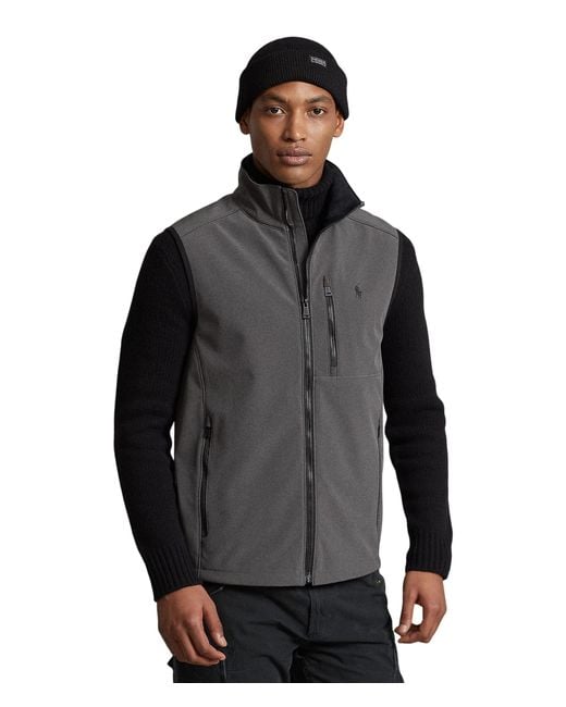Polo Ralph Lauren Waterrepellant Stretch Softshell Vest in Black for