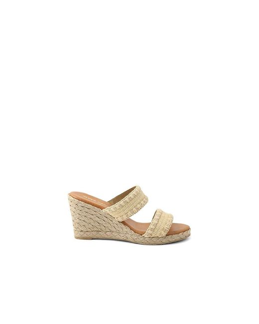 Andre Assous Metallic Nolita Raffia (Sand) Shoes