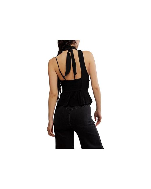 Free People Black True To You Tank Top Clothing Xl 14) Viscose