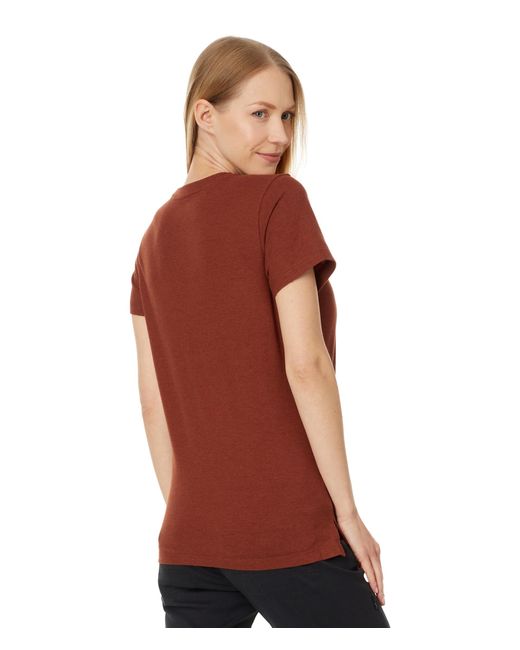 Smartwool Red Perfect Crew Short Sleeve Tee