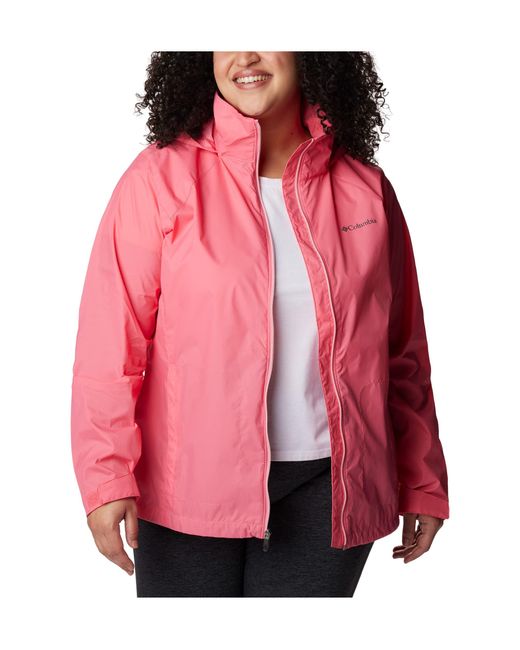 Columbia Pink Plus Size Switchback Iii Jacket