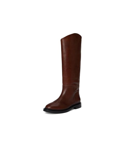 Steve Madden Brown Gaige Zip Boots, Synthetic