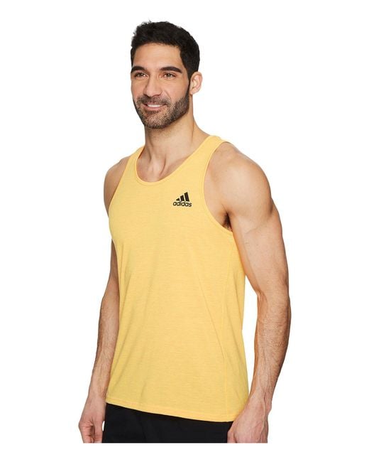 adidas Ultimate Tank Top in Yellow for Men Lyst