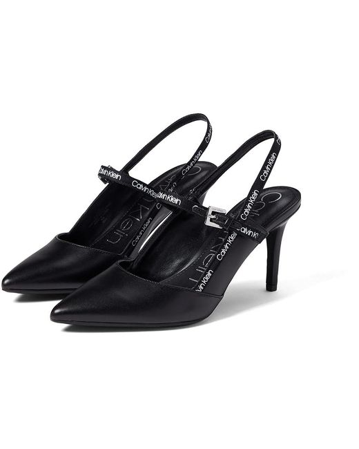 Calvin Klein Black Galexa Shoes, Manmade