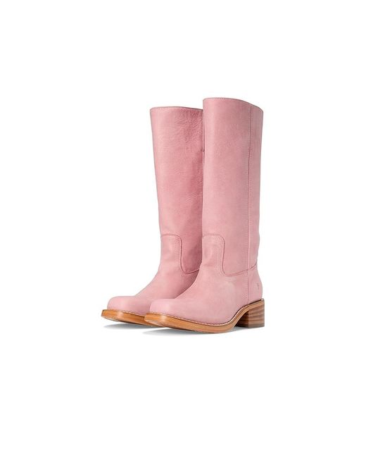 Frye Pink Campus 14L Cowboy Boots 8 B