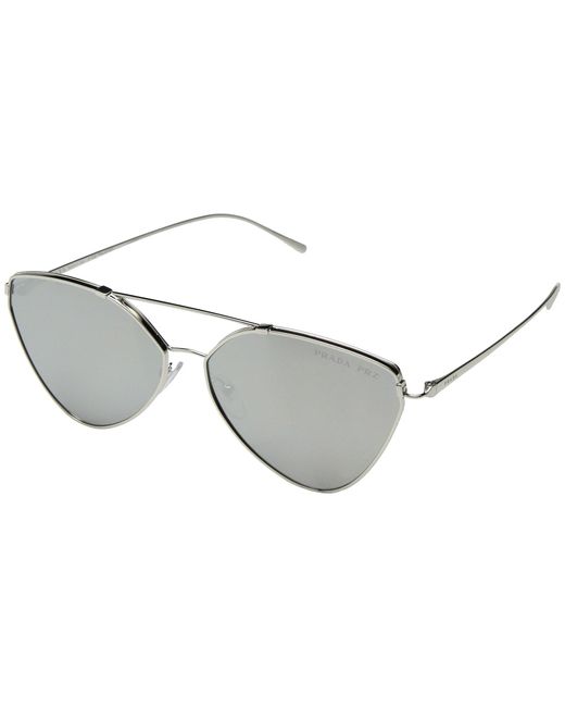Prada Gray Pr 51us Polarized 1bc097 Women's Sunglasses
