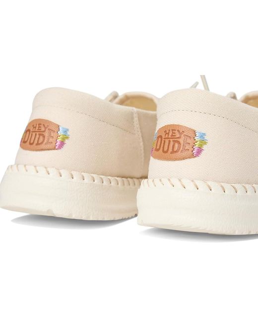 HeyDude White Wendy Funk Crafted Tweed Shoes, Textile