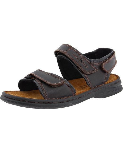 Josef Seibel Black Rafe Hook And Loop Shoes Dakota Moro/ Leather for men
