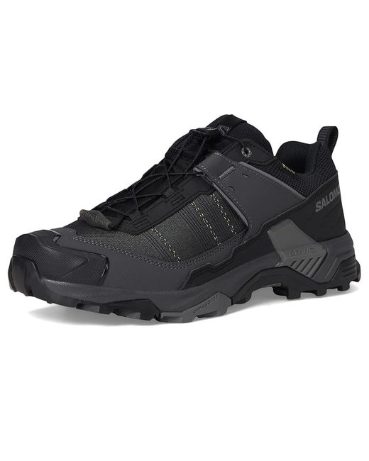 Salomon Black X Ultra 5 Wide Gtx(R) Running Shoes/Asphalt/Castlerock 12.5 D for men