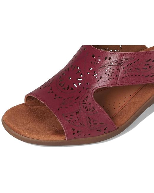 Cobb Hill Red Corria Wedge Shoes 8 D