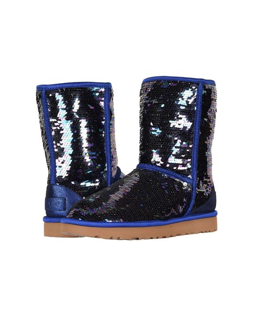 UGG Classic Short Sequin in Blue