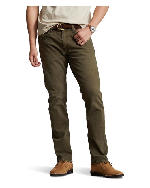 Polo Ralph Lauren Varick Slim Straight Jeans In Hudson Dark Loden in Green  for Men | Lyst