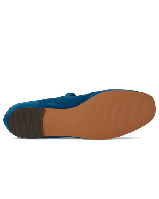 Madewell Blue The Greta Ballet Flat In Suede