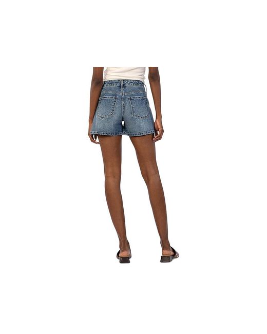 Kut From The Kloth Black Jane High-Rise Shorts With Five Pockets With Regular Hem (Distinguished) Jumpsuit & Rompers One Piece