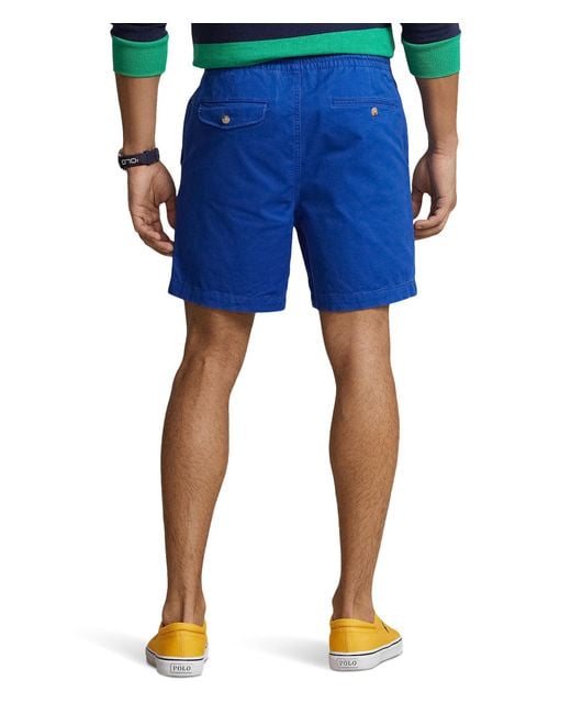 Polo Ralph Lauren Blue 6-inch Polo Prepster Stretch Chino Shorts for men