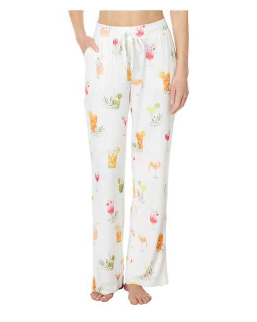 Pj Salvage White Sipping On Sunshine Pant