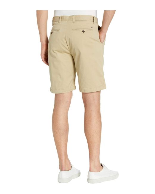 Tommy Hilfiger Cotton Core Classic-fit Flat Front Shorts in Khaki ...