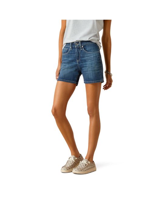 Ariat Blue 5 Perfect-rise Lucy Shorts